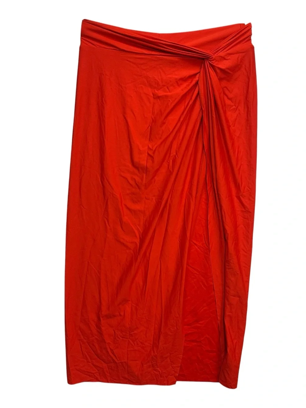 CALIA Twisted Knot Sarong Skirt Small Fresh Red Swim Cover Up NWT